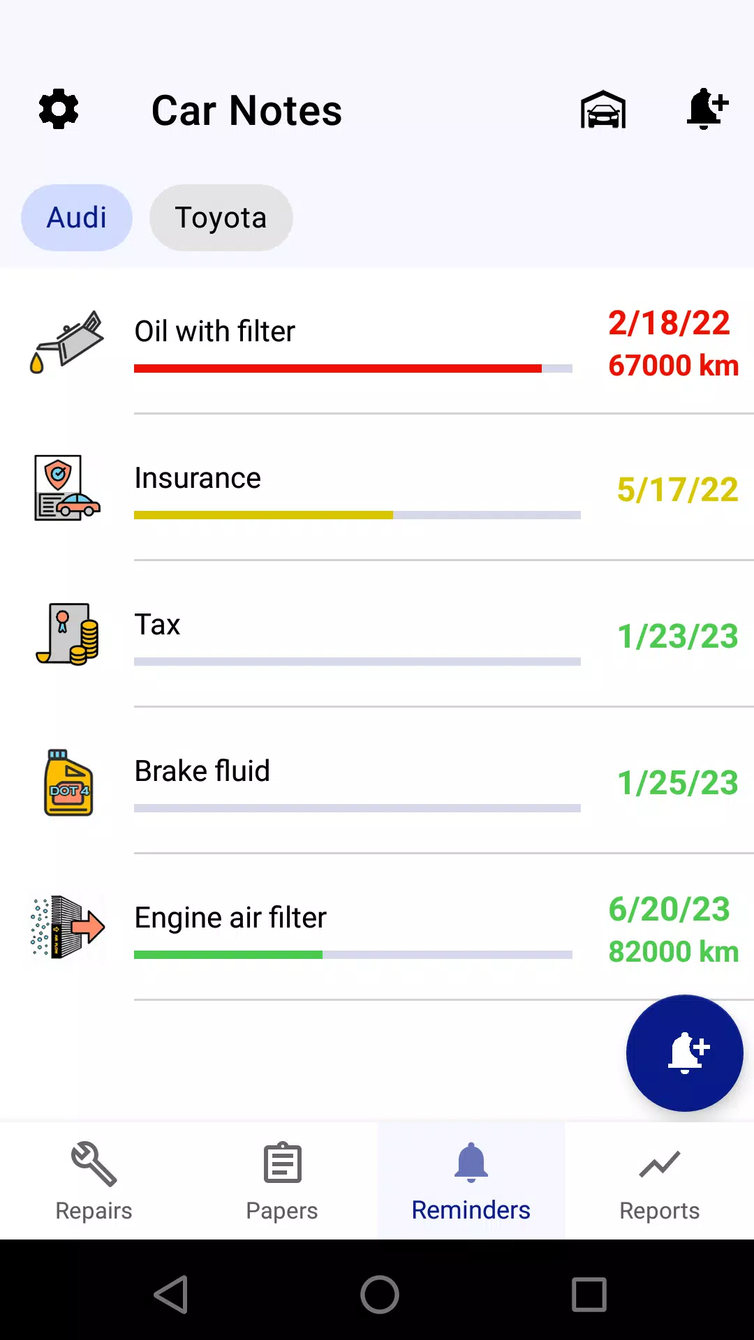 Car service tracker Captura de tela 3
