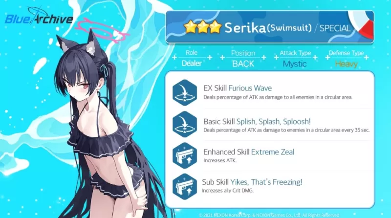 “藍色檔案中的Serika：最佳構建和戰略”