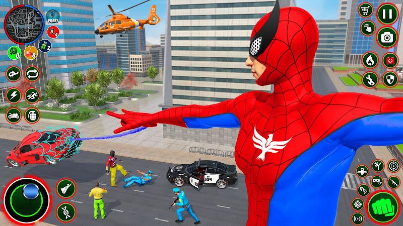 Gangster Crime Rope Hero City Скриншот 2