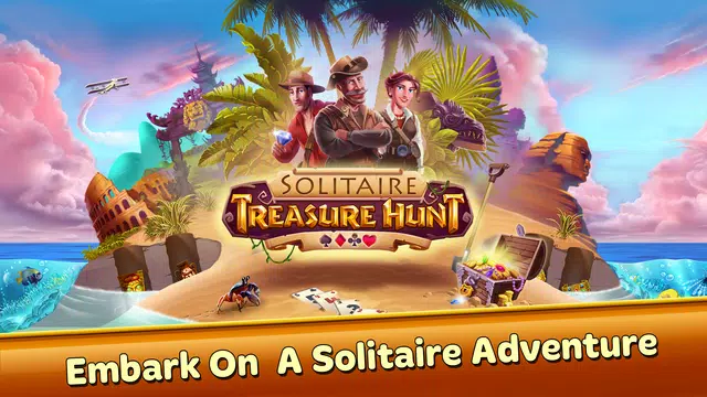 Solitaire Treasure Hunt Скриншот 1