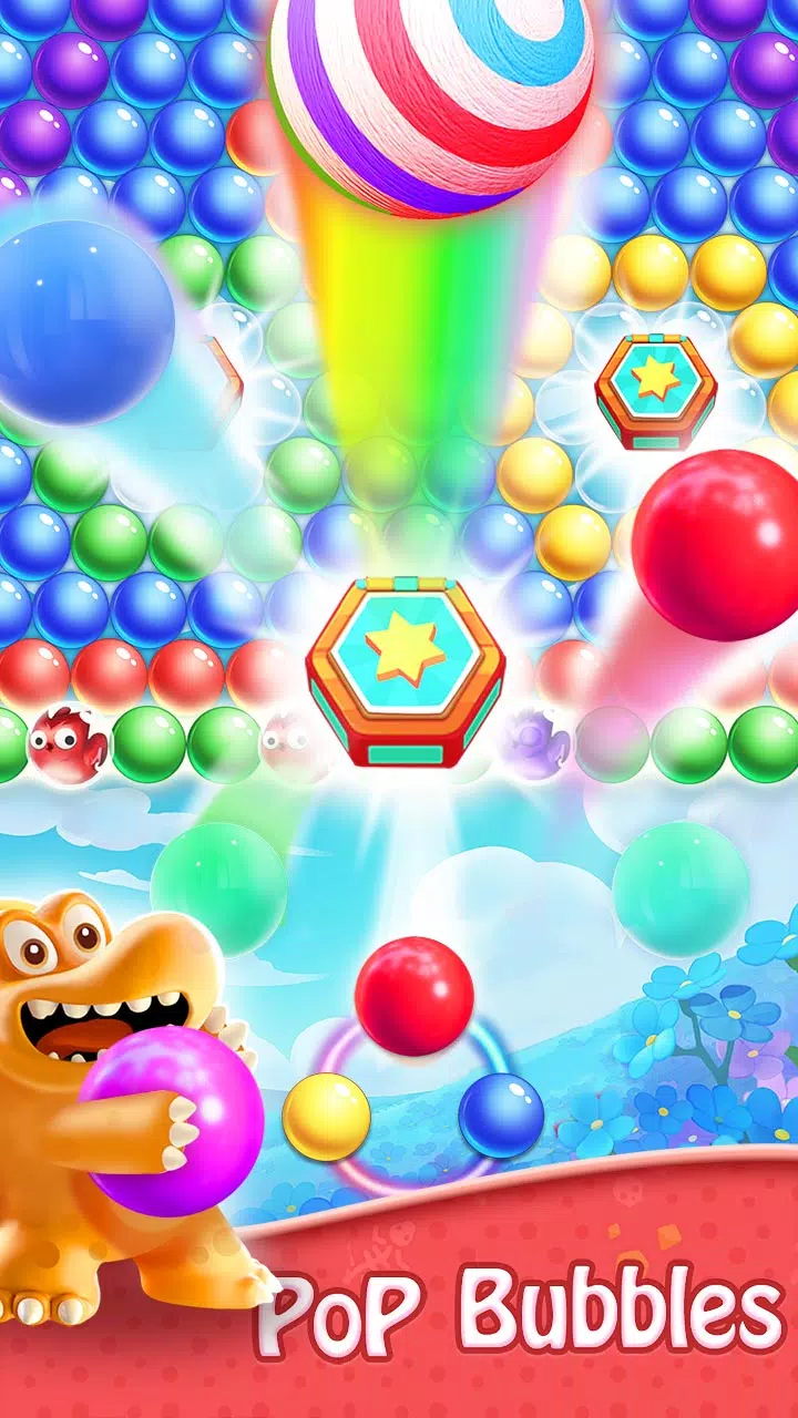Bubble Shooter - Dino Match Ekran Görüntüsü 2