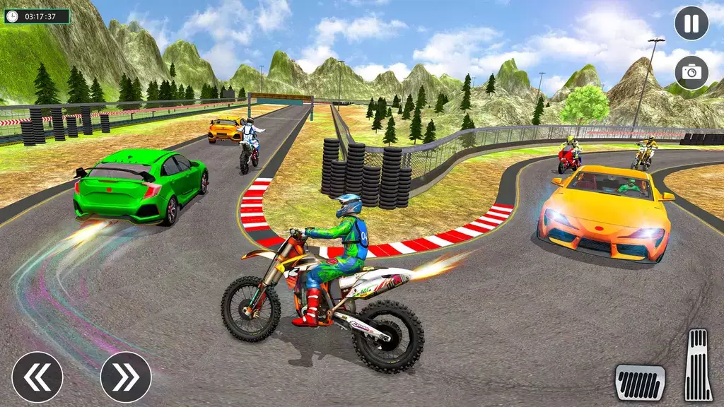 Sports Car vs Bike Racing Скриншот 3