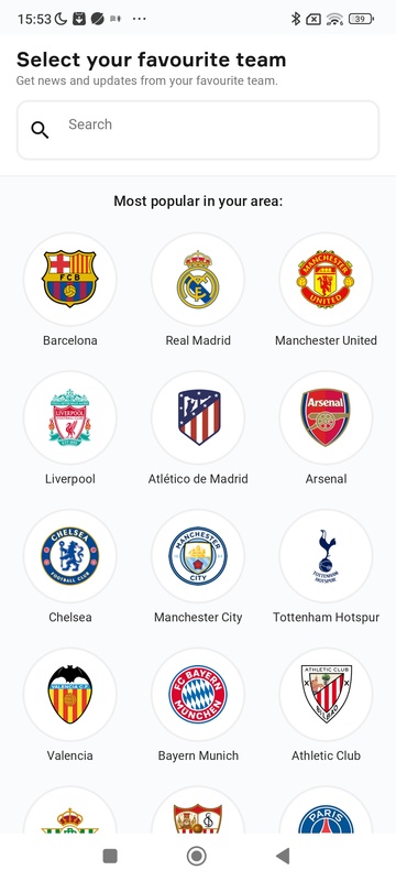 Onefootball Schermafbeelding 1