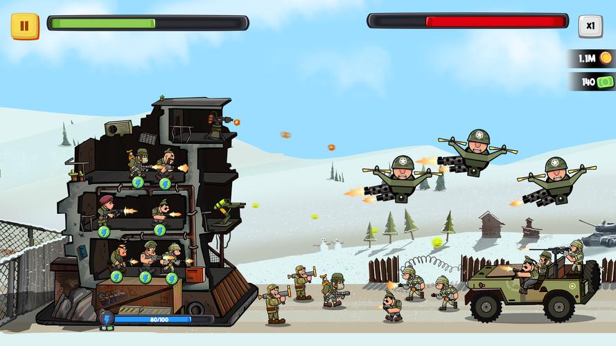 World War Army Defense: TD WW2 Ảnh chụp màn hình 4