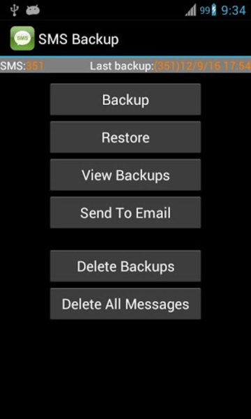 Super Backup: SMS and Contacts Tangkapan skrin 1