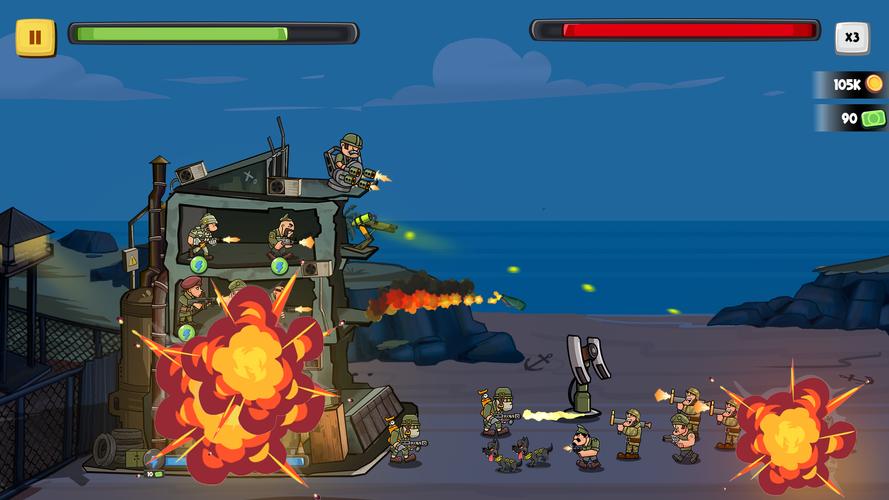 World War Army Defense: TD WW2 Ảnh chụp màn hình 2