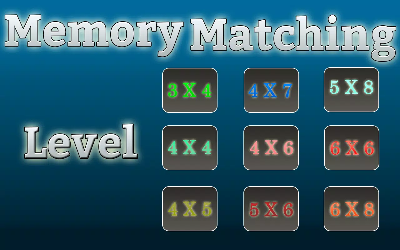 Memory Matching Game Captura de pantalla 1