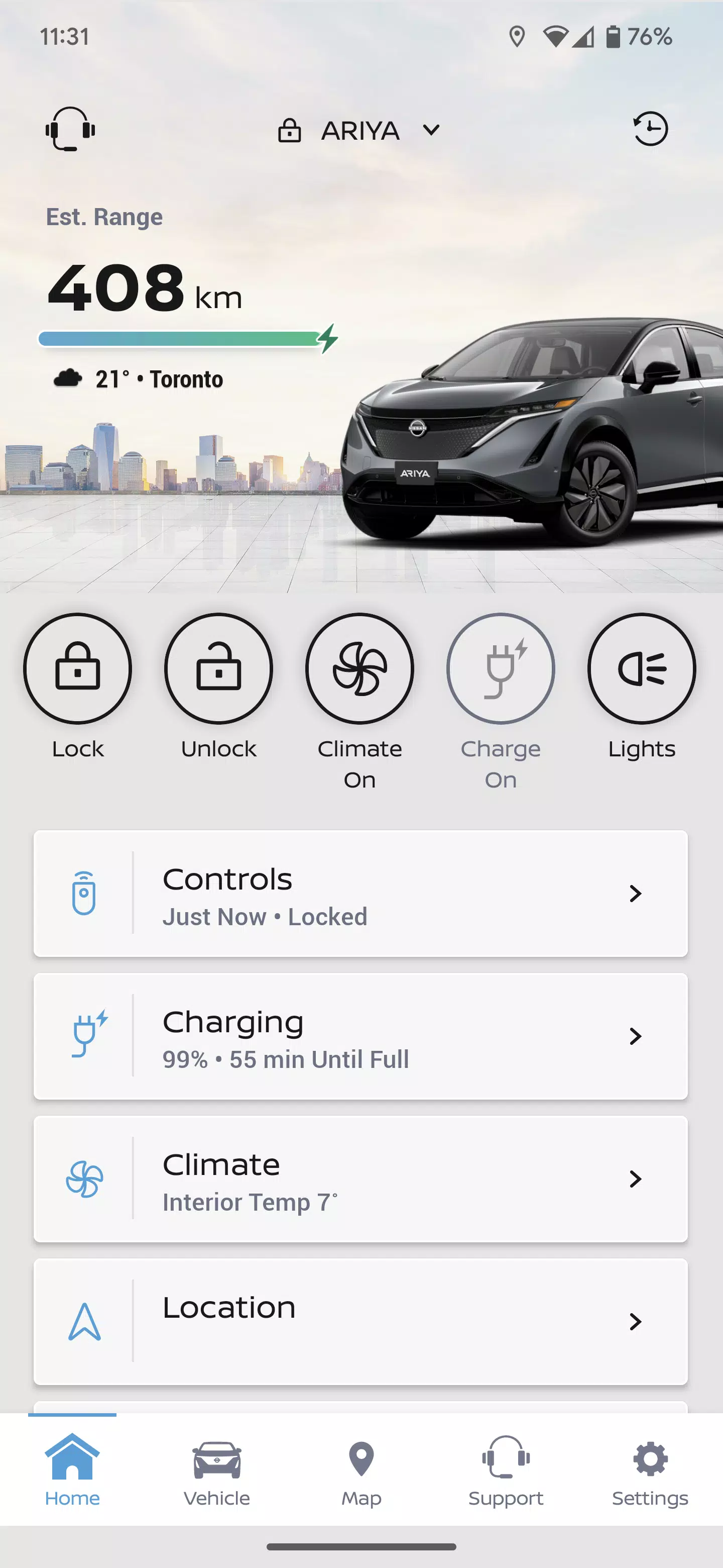 MyNISSAN Canada Captura de pantalla 1