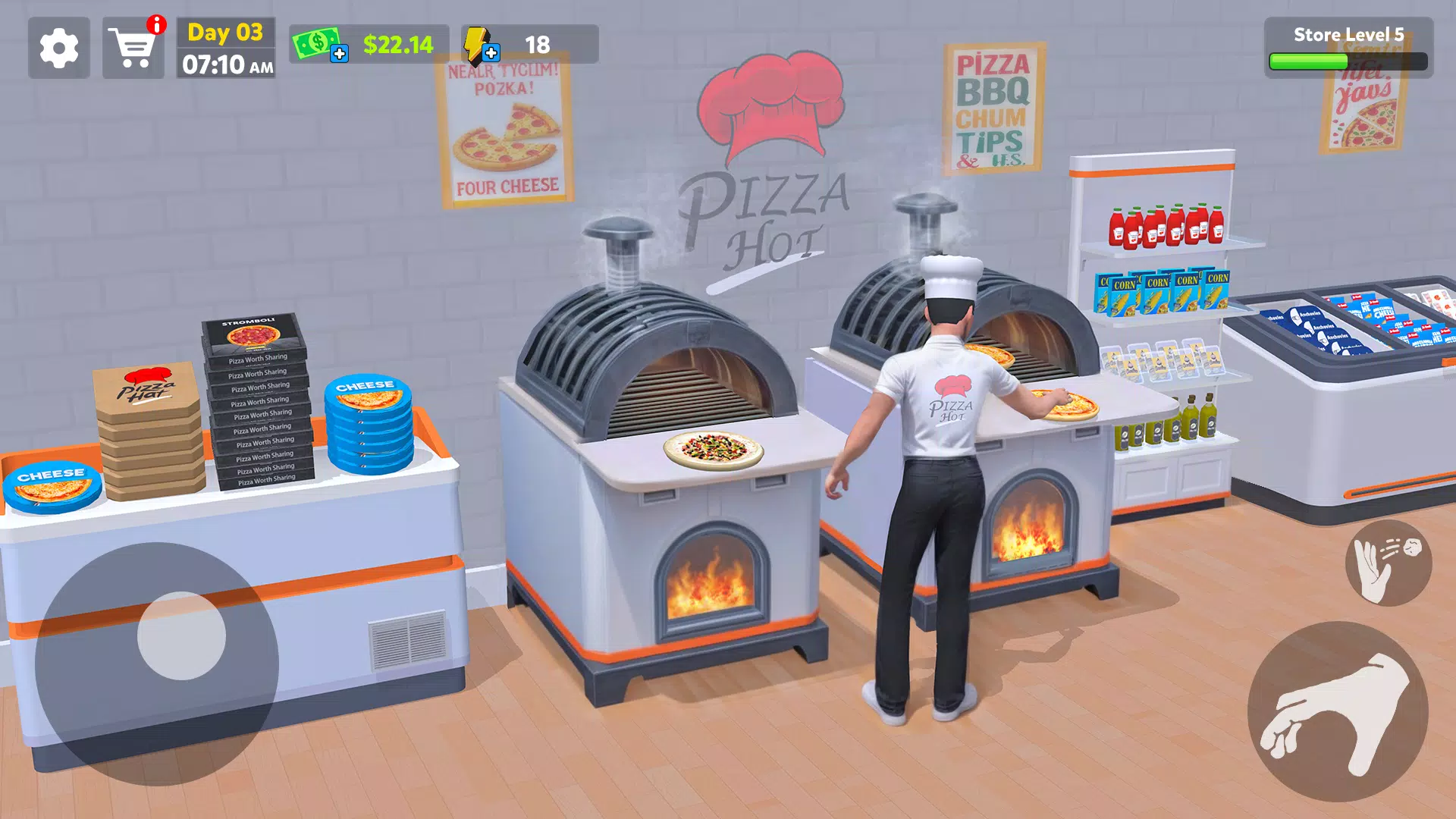 Pizza Shop Simulator 3D Скриншот 2