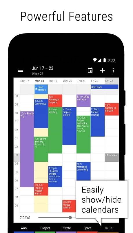 Agenda Business - Calendrier Capture d'écran 2