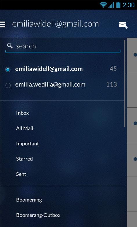 Email App for Gmail & Exchange ဖန်သားပြင်ဓာတ်ပုံ 1
