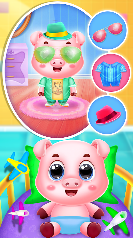 Pinky pig mom newborn Скриншот 4