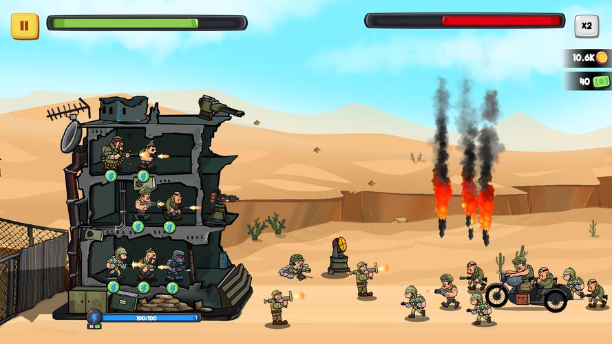 World War Army Defense: TD WW2 Ảnh chụp màn hình 3