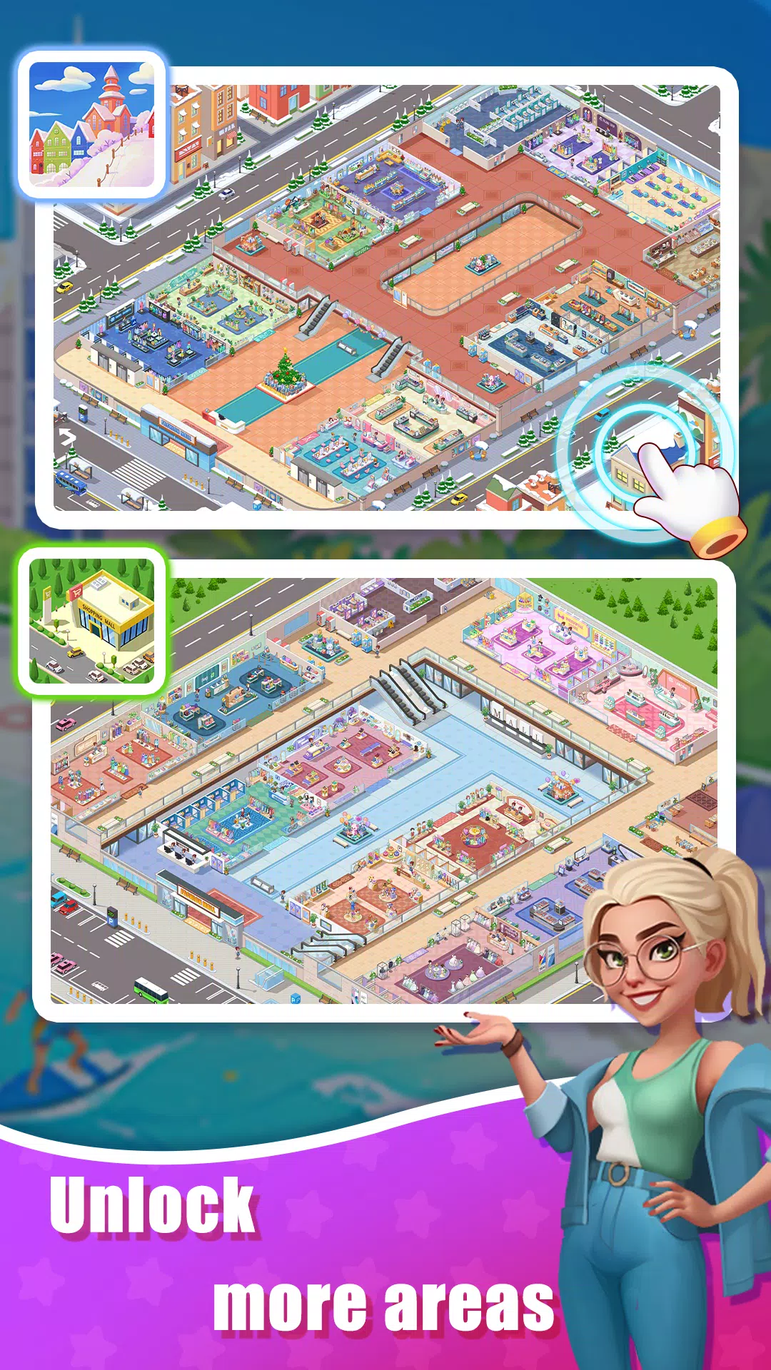 Idle Shopping Mall - Tycoon應用截圖第2張