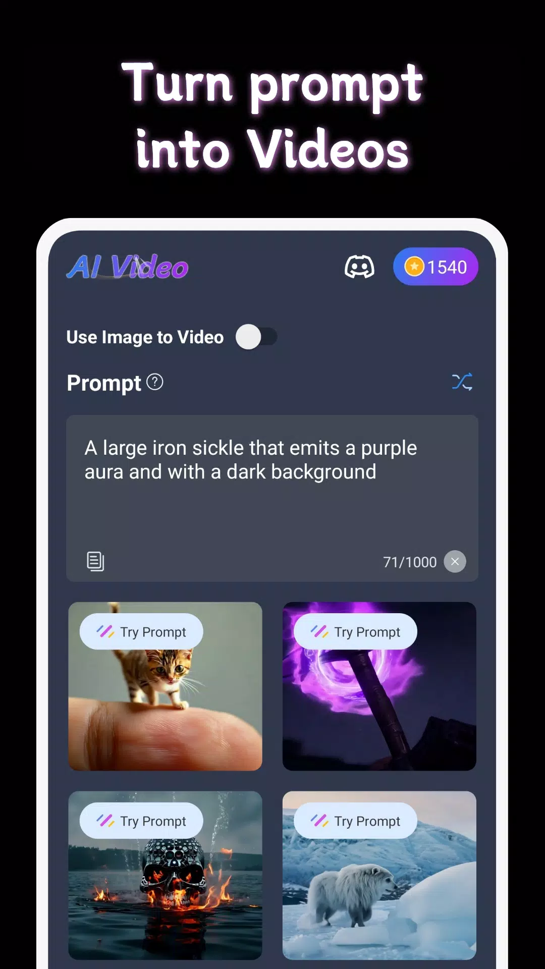 Schermata AI Video Generator 2