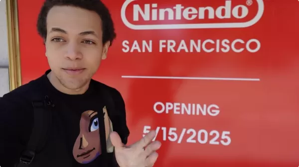 露營者在舊金山任天堂商店等待Switch 2之前