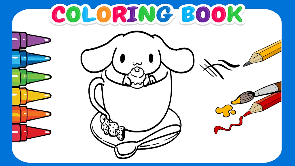 Cute Cinnamoroll coloring book應用截圖第1張