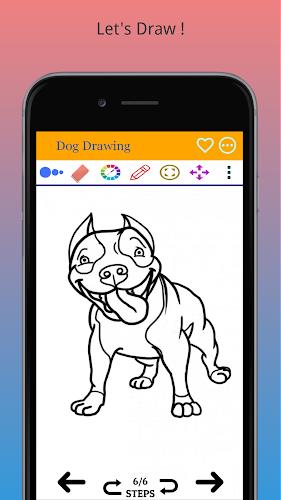 How to Draw Dog Step by Step Schermafbeelding 4