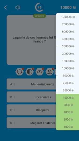Millions Quiz - Français Tangkapan skrin 4