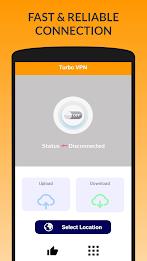 Turbo VPN - Fast Secure VPN スクリーンショット 1
