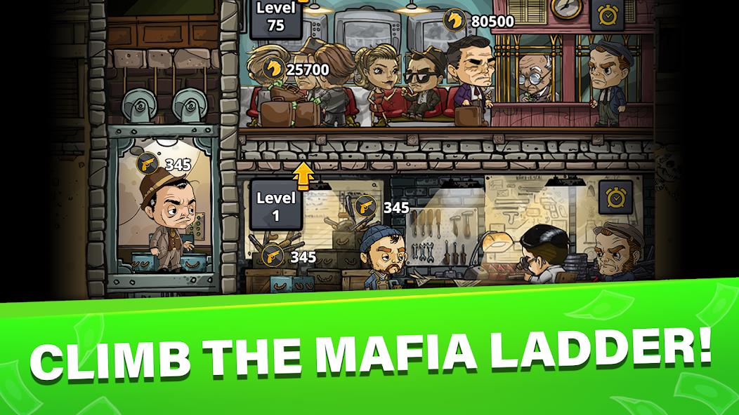 Idle Mafia Manager: Tycoon Sim Mod Скриншот 1