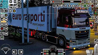 Euro Truck Driving Games 3D स्क्रीनशॉट 2