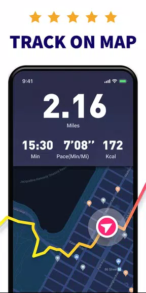 Running App - GPS Run Tracker ဖန်သားပြင်ဓာတ်ပုံ 1