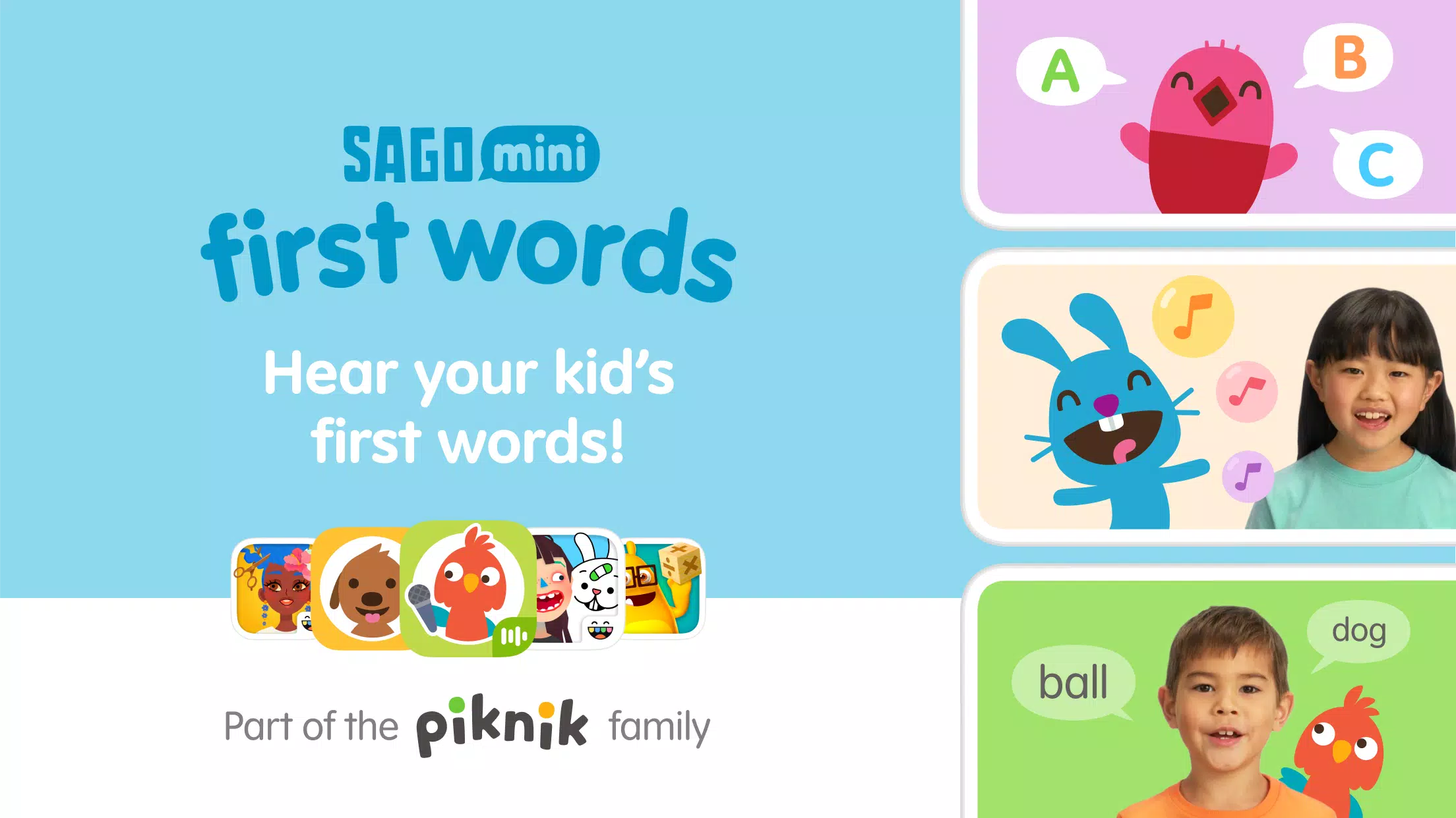 Sago Mini First Words: Kids 1+ Скриншот 1