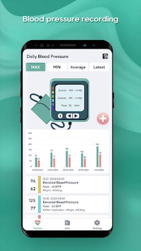 Daily Blood Pressure - Log Скриншот 1