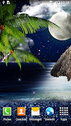 Tropical Night Live Wallpaper Captura de pantalla 3