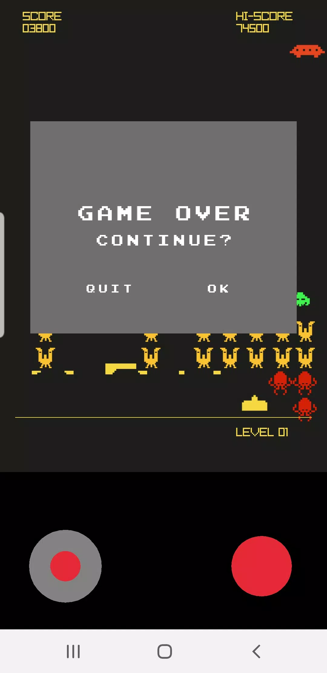 Retro Galaxy Invaders ဖန်သားပြင်ဓာတ်ပုံ 3