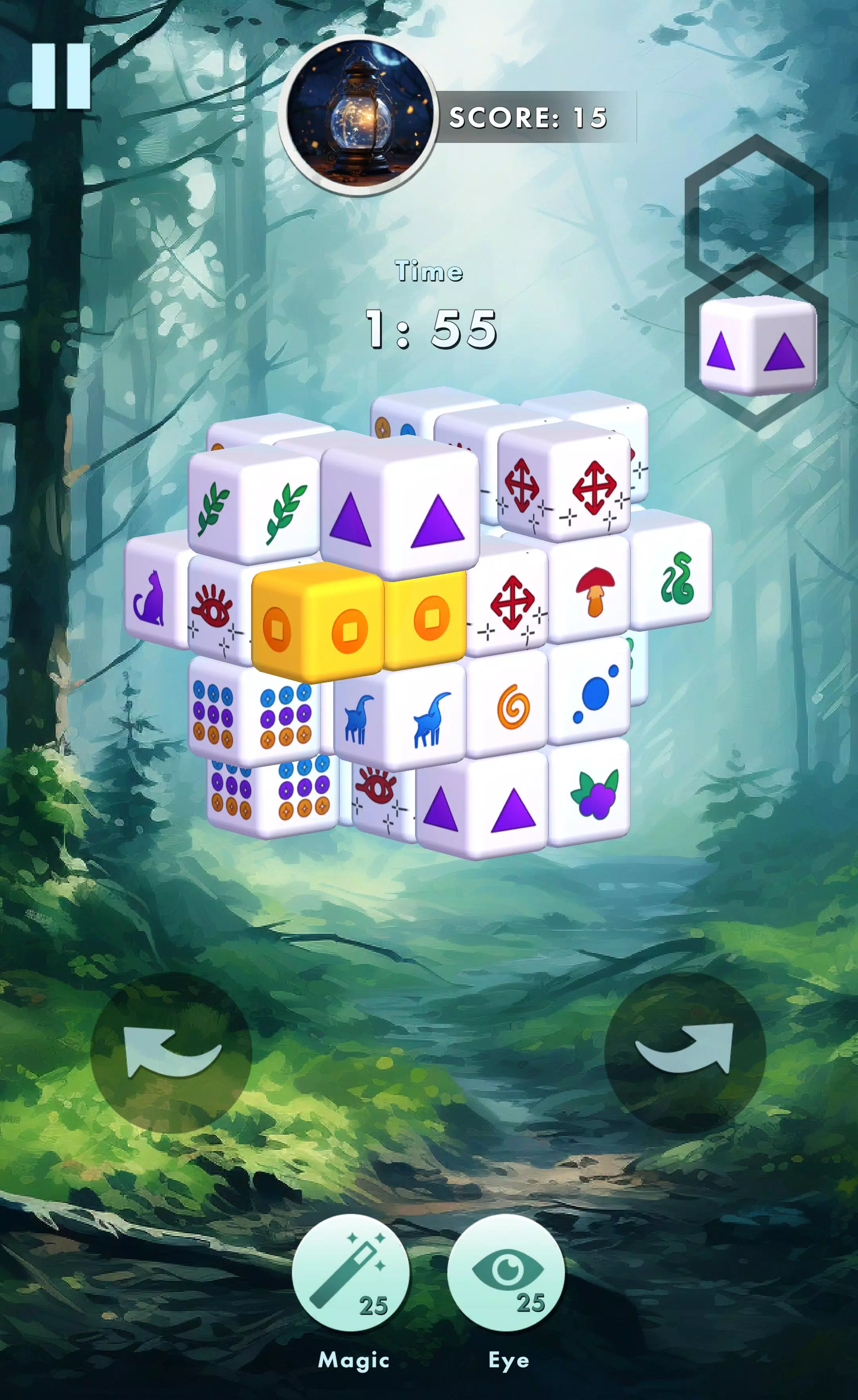 Mystic Mahjong tile match Скриншот 1