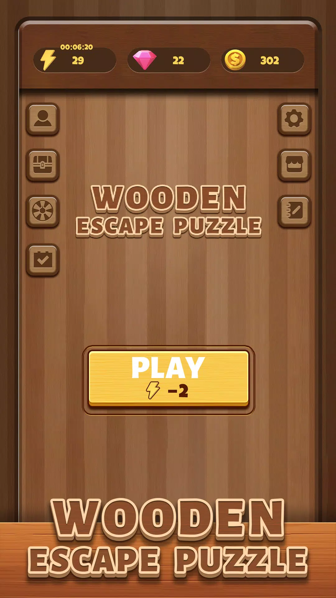 Wooden Escape Puzzle Скриншот 2