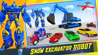 Schermata Snow Excavator Robot Car Games 2