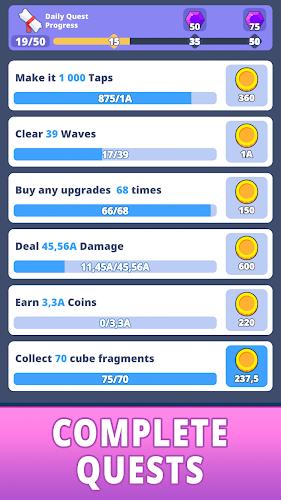 Schermata Tap Tap Cube - Idle Clicker 4