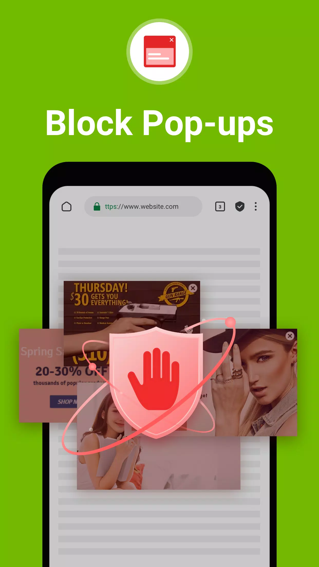 FAB Adblocker Browser:Adblock স্ক্রিনশট 2