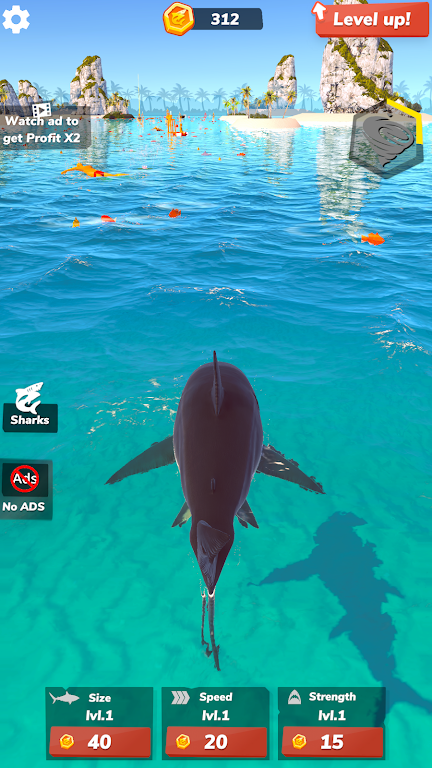 Idle Shark 2-Mega Tycoon Game應用截圖第1張