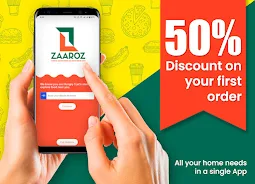 Schermata ZAAROZ All in One Delivery App 1