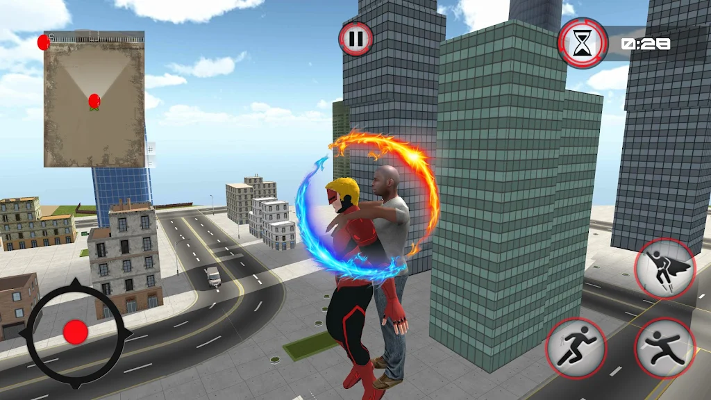 Superhero: Monster City Battle Captura de pantalla 1