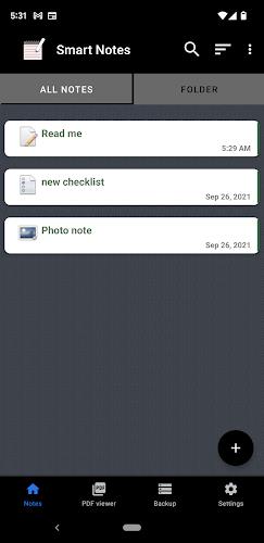 Schermata Smart Notes App 1