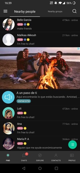 SayHi Chat Meet Dating People Screenshot 1