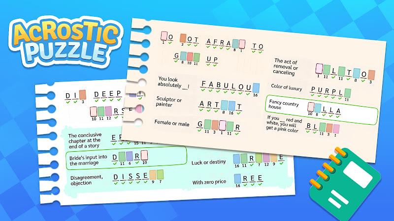 Acrostic Puzzle: Logic Fill in應用截圖第3張