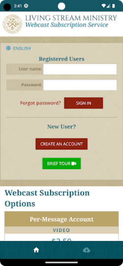 LSM Webcast Subscription Captura de tela 2