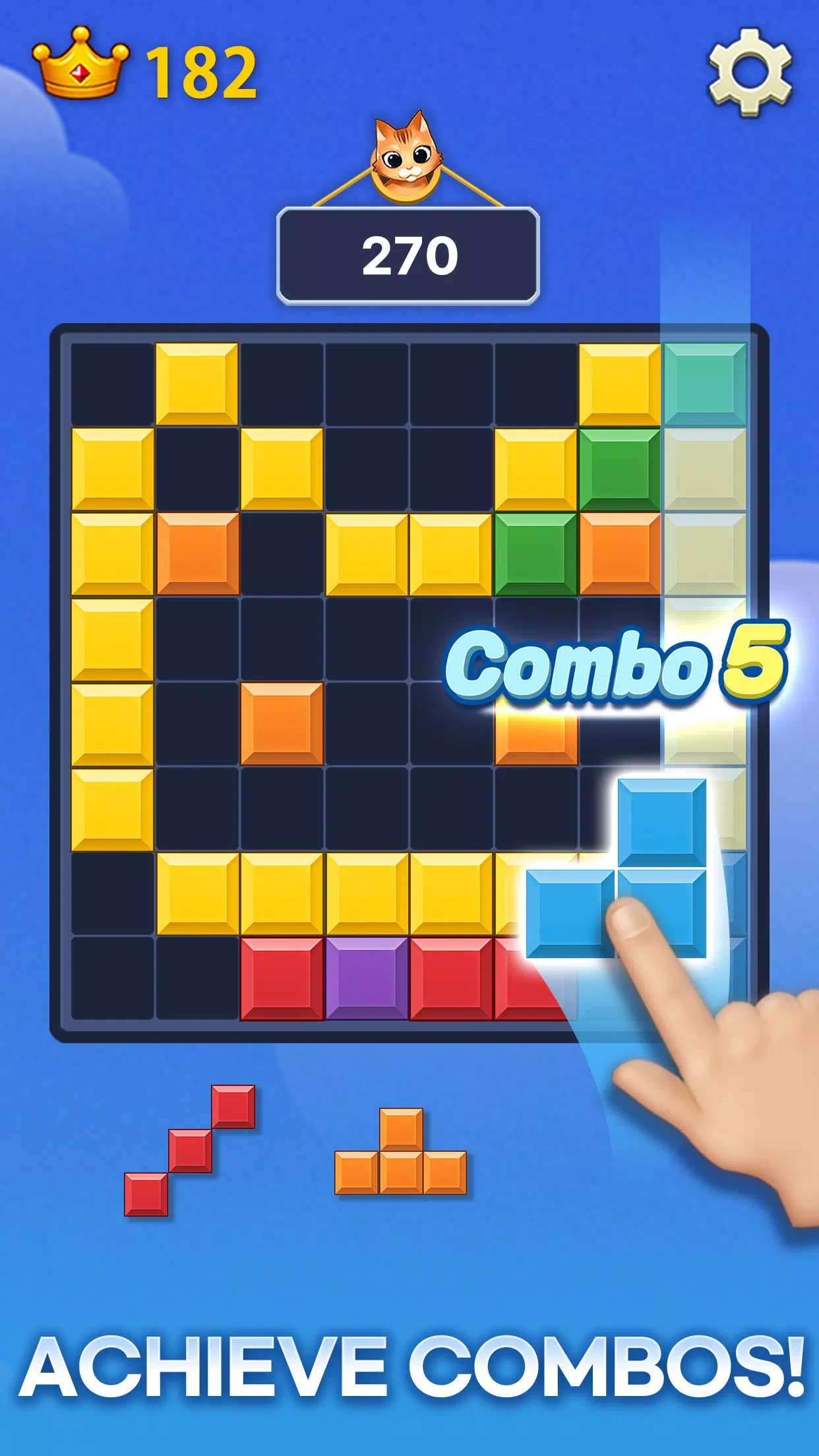 Meow Block Puzzle Скриншот 1
