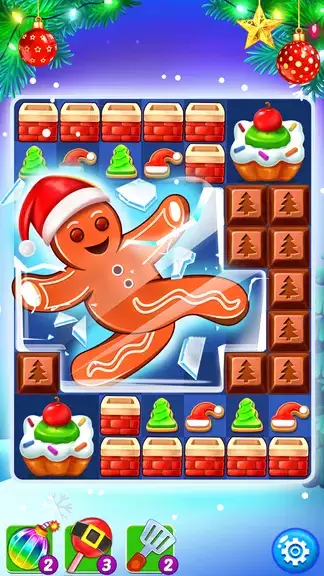 Christmas Cookie: Match 3 Game Скриншот 3