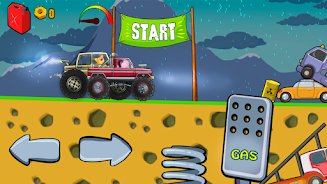 Kids Monster Truck Racing Game Schermafbeelding 1