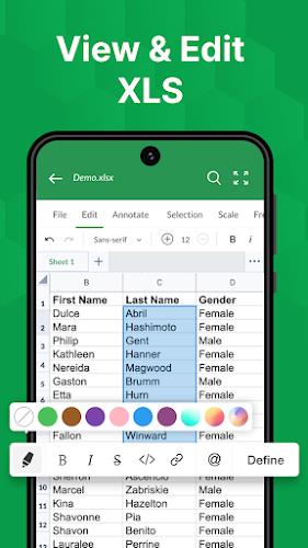 XLSX Viewer: XLS Reader স্ক্রিনশট 1