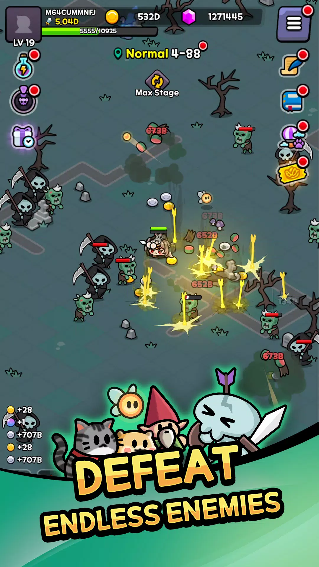 Grow Demon Slimes : Idle RPG Captura de pantalla 2