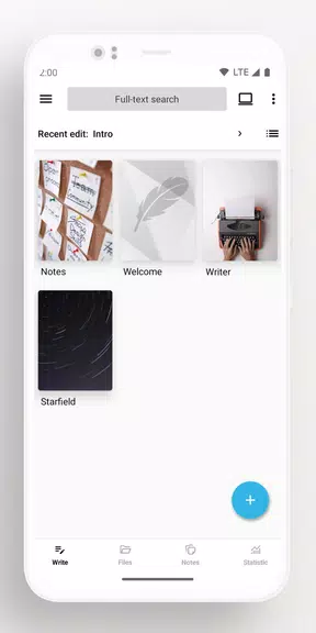 Lite Writer: Writing/Note/Memo Скриншот 4