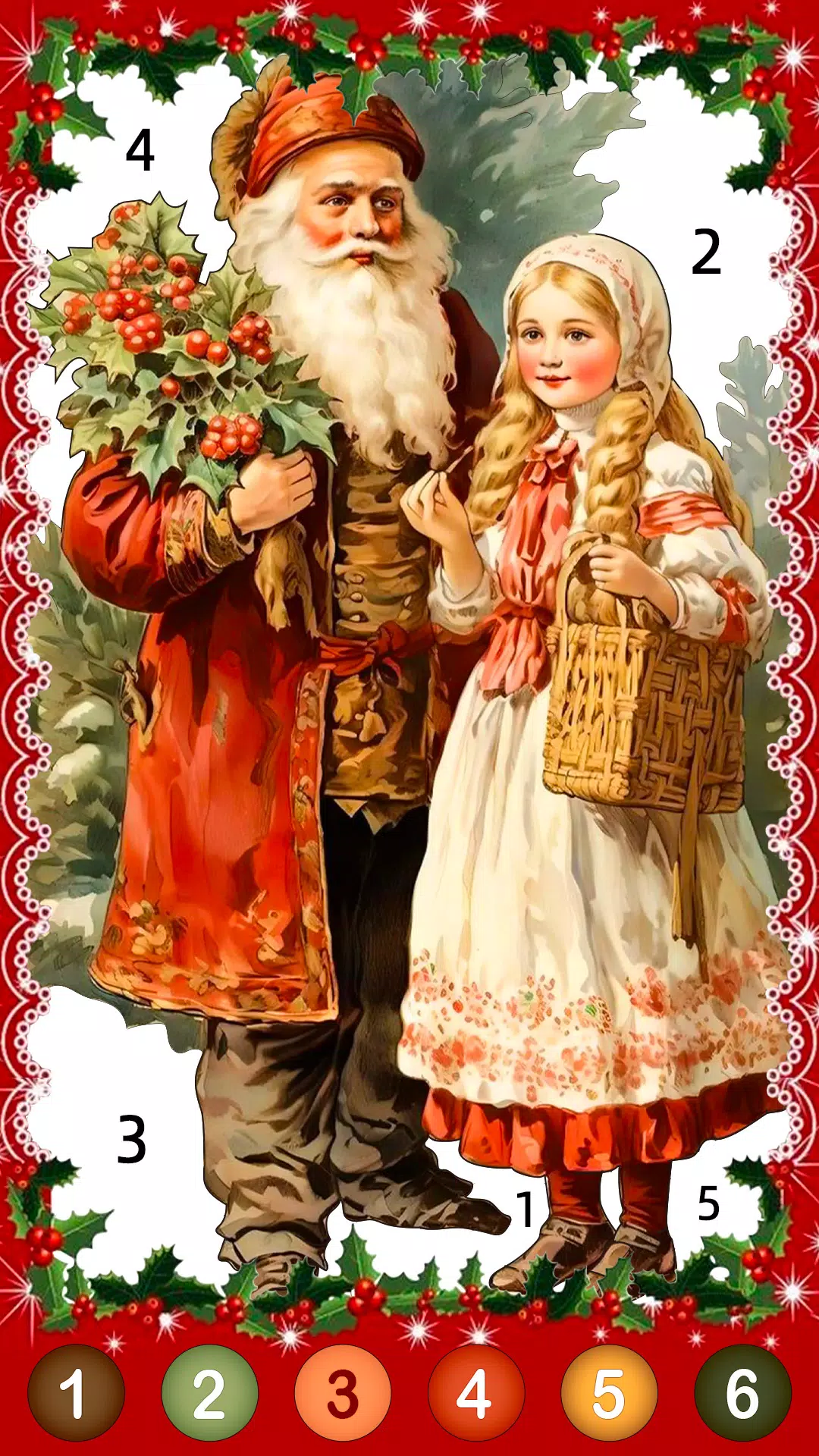 Christmas Game Color by number スクリーンショット 3